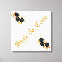 Blommigt för modern Snyggt i Unik design Canvastryck