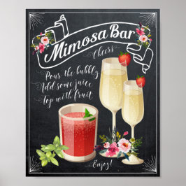 blommigt för Möhippa Mimosa Pub Poster