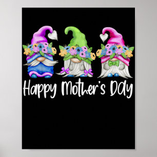 Blommigt för mors dag grindar för Mamma Poster
