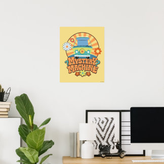 Blommigt för Mystoppet Maskin Van Poster