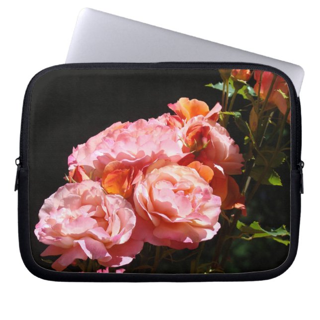 Blommigt för nätsäck i påse ROSA ROS Laptop Fodral (Framsidan)