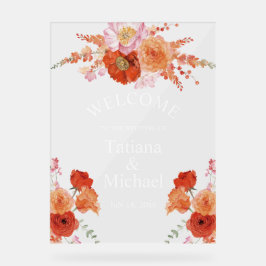 blommigt för orange av elegantens vattenfärg - väl