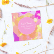 Blommigt för Orange av rosa Gult