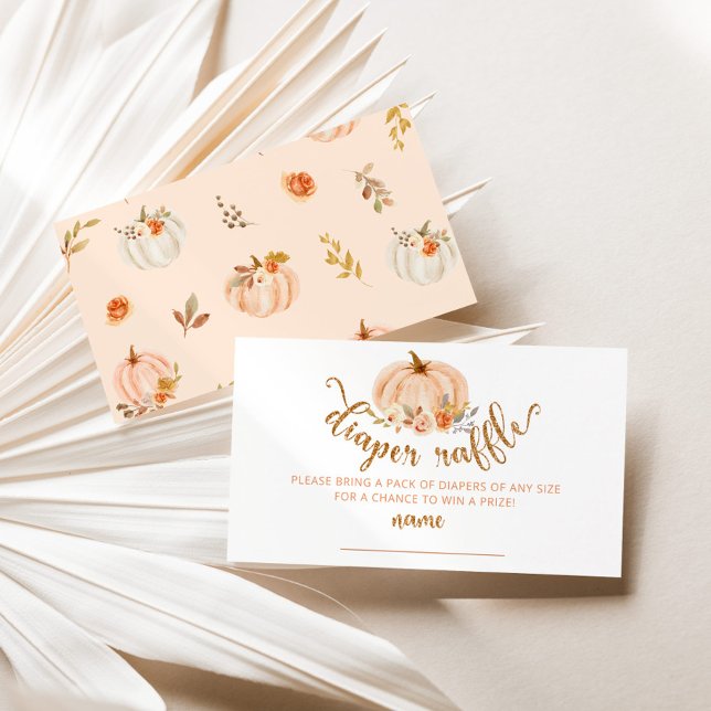 blommigt för orange i guld pumpa (bländare) raffle tilläggskort (Skapare uppladdad)