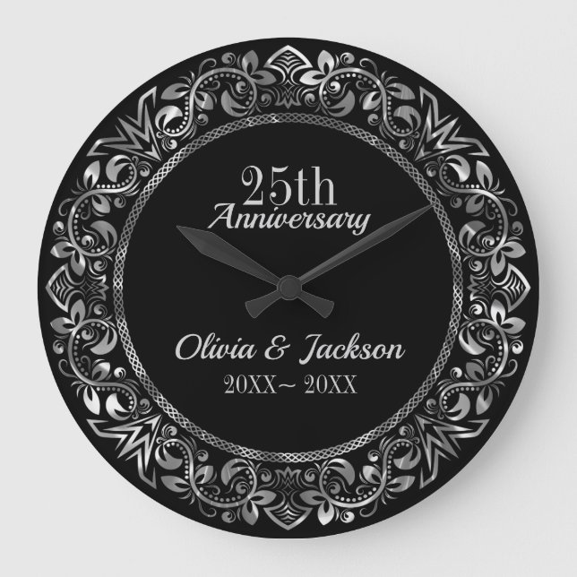 Blommigt för ornament stor klocka (Framsida)