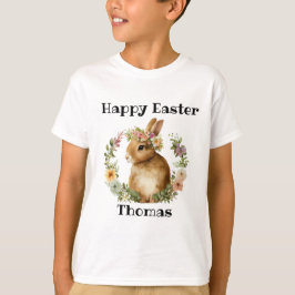 Blommigt för Påskhare av återföringsfärg för perso T Shirt