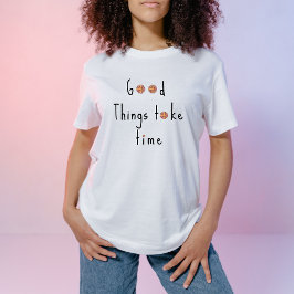 Blommigt för pastellRosa och Orange Daisy T Shirt