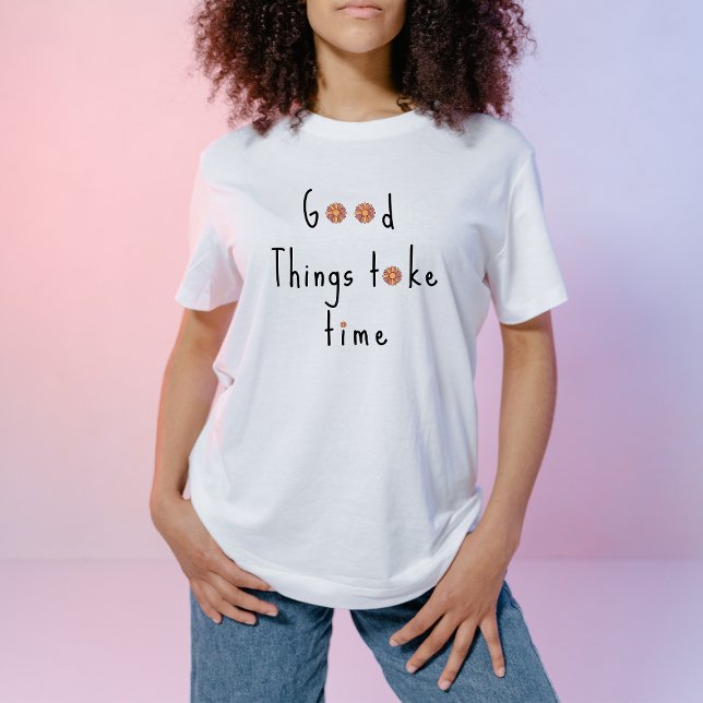 Blommigt för pastellRosa och Orange Daisy T Shirt (Skapare uppladdad)