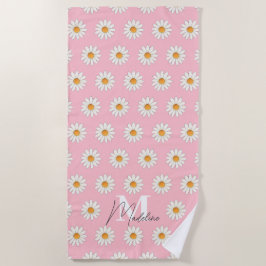Blommigt för personligens Daisy Beach Towel-anpass