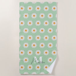 Blommigt för personligens Daisy Beach Towel-anpass