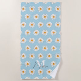 Blommigt för personligens Daisy Beach Towel-anpass
