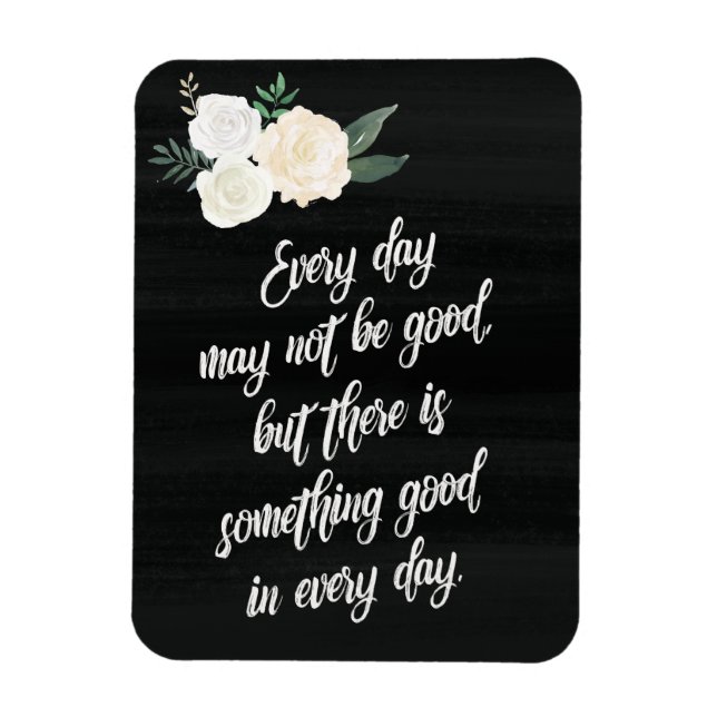 Blommigt för positiv inspiration för färgtavlan Ka Magnet (Vertikal)