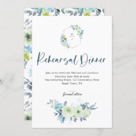 Blommigt för repetition av Grönt av ljusblå Gult