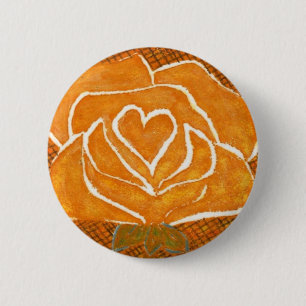 blommigt för "Ro Heart #3"-knapp Knapp