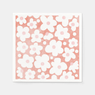 Blommigt för Rosa av Daisy i Cute Modern Retro Pappersservett