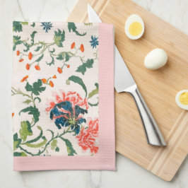 Blommigt för Rosa av elegant Blodning Kökshandduk