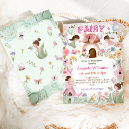 Blommigt för Rosa av Flicka i Fairy Inbjudningar