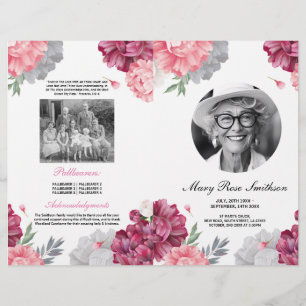 Blommigt för Rosa av i trafikorder för livstid Reklamblad