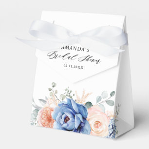 Blommigt för  Rosa av marin blå skiffer Presentaskar