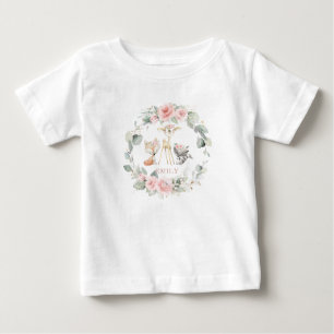 Blommigt för Rosa av skog med Chic T Shirt