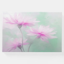 Blommigt för rosa av stambok gästböcker