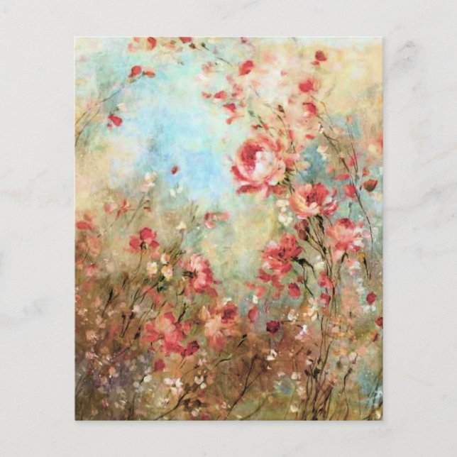 blommigt för rosa av vintage (Framsida)