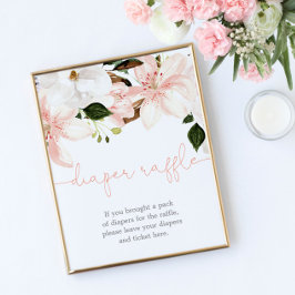 Blommigt för rosa för barndocka poster