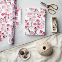 Blommigt för Rosa, handmålad 