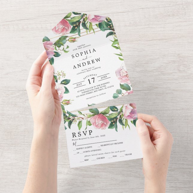Blommigt för  Rosa och Bröllop (Tearaway)