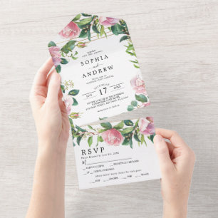 Blommigt för Rosa och Bröllop