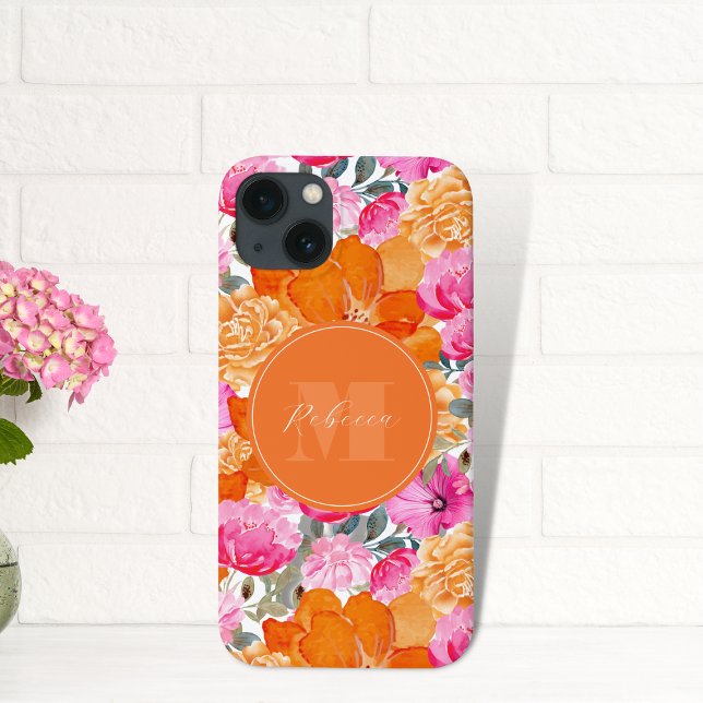 Blommigt för Rosa och Orange Garden-eget namn (Skapare uppladdad)