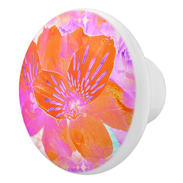 Blommigt för rosa och Orange Knopp (Höger)