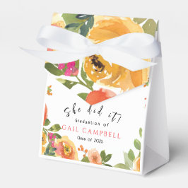 blommigt för rosa och persikofärgning presentaskar