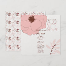 Blommigt för rosa och rost folkkonst