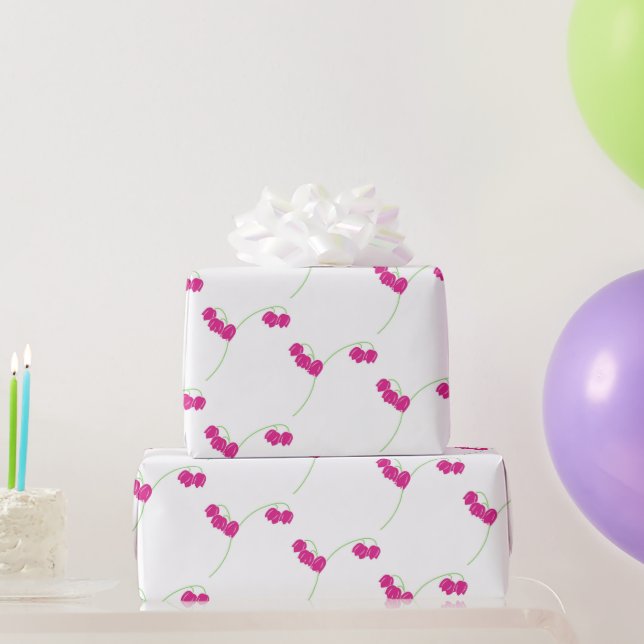 blommigt för rosa snödroppar presentpapper (Festgåvor)