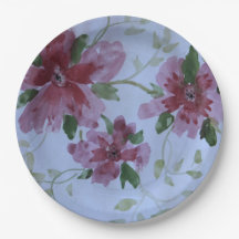 Blommigt för rosa vattenfärg