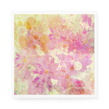 Blommigt för rosa vattenfärg