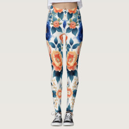 Blommigt för royal Garden Glow Leggings