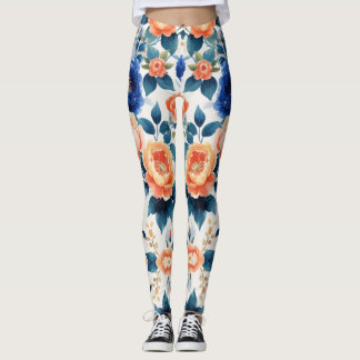 Blommigt för royal Garden Glow Leggings