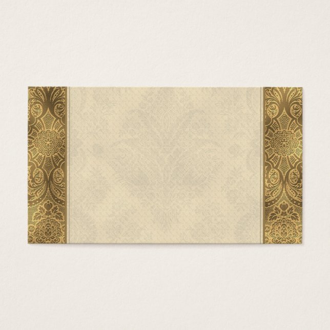 Blommigt för Sepia Faded-Vintage Visitkort (Framsidan)