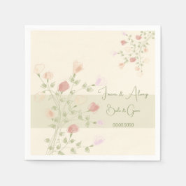 Blommigt för snyggt pappersservett