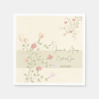 Blommigt för snyggt pappersservett