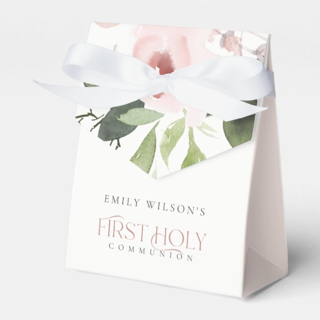 BLOMMIGT FÖR SOFT  ROSA ROS FÖRSTA HELIGAN, GEMENS PRESENTASKAR (Framsidan Sidan)