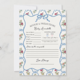 Blommigt för sommarträdgården Party Shower Advice Inbjudningar