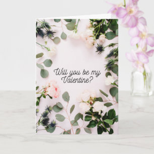 Blommigt för söt, enkelt och minimalistiskt kort f
