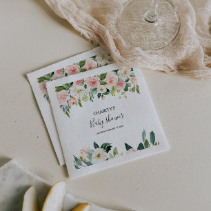 Blommigt för spädbarn i Eleganten Pappersservett
