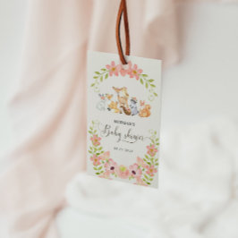 Blommigt för spädbarnshuggare för matlagningsdjur presentetikett