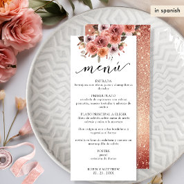 Blommigt för spanska, Ro Guld och Rosa Meny