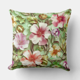 Blommigt för stor Multifärgad Kudde