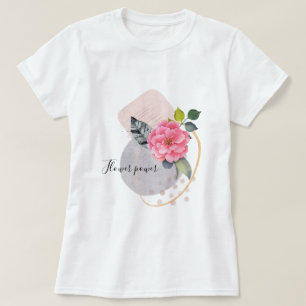 Blommigt för strömförbrukning - kollage t shirt